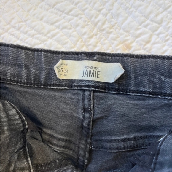 Topshop Jamie Dark Wash Jeans - Picture 4 of 5
